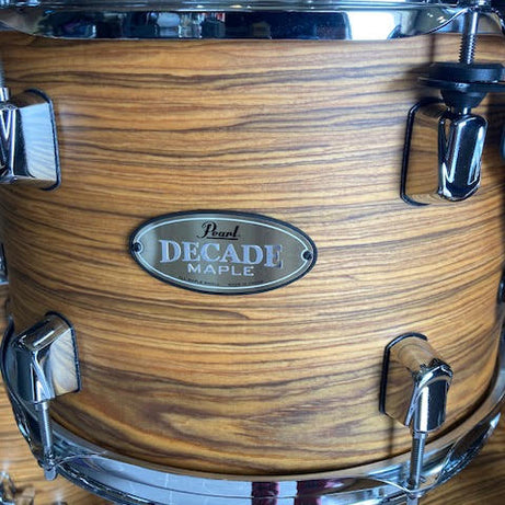 Pearl Decade Maple Satin Caramel Veil drum kit package