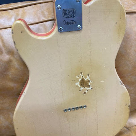 SOLD - DeluxeTone Radiolette "The Chieftain" Local Handcrafted Electric Guitar W/Case RELIC