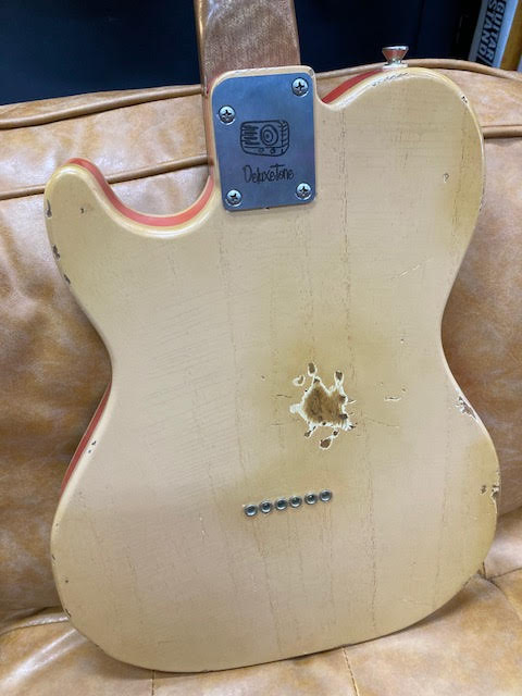 SOLD - DeluxeTone Radiolette "The Chieftain" Local Handcrafted Electric Guitar W/Case RELIC