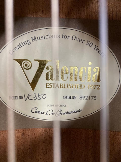 Valencia VC350 small body guitar w/ case (immaculate)