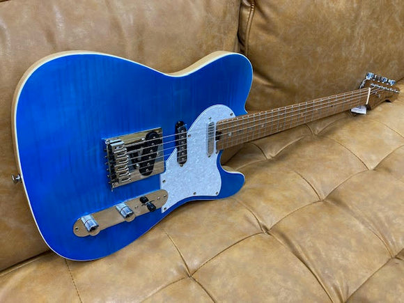 Aria 615-MK2 Nashville Electric Guitar - Turquoise Blue