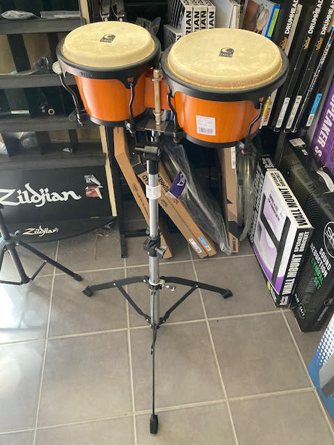 Toca Player bongos w/ stand (preowned)