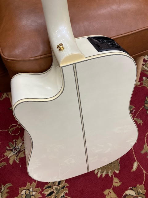 Takamine G37 Series Dreadnought AC/EL Guitar with Cutaway in Pearl White Gloss Finish (preowned)