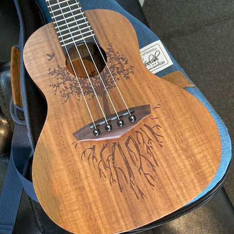 Veelah Concert Ukulele solid Acacia top w/ gigbag