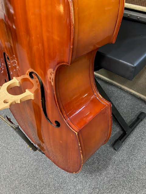 Double Bass 3/4 Allegro brand ? w/ case and bow (preowned)