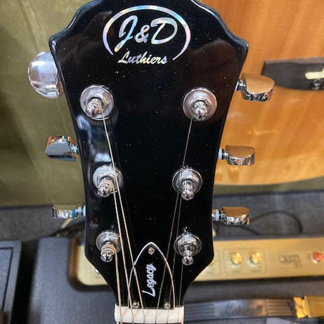 J&D Luthiers LP Custom-Style Electric Guitar (Metallic Blue Sparkle)