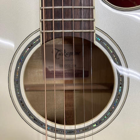 Takamine G37 Series Dreadnought AC/EL Guitar with Cutaway in Pearl White Gloss Finish (preowned)