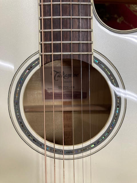 Takamine G37 Series Dreadnought AC/EL Guitar with Cutaway in Pearl White Gloss Finish (preowned)