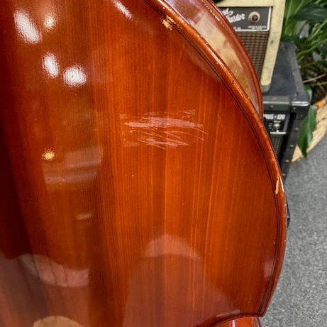 Double Bass 3/4 Allegro brand ? w/ case and bow (preowned)