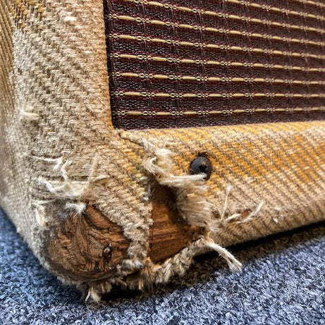 SOLD - 1956 Fender Deluxe 5E3 Tweed Narrow Panel amplifier