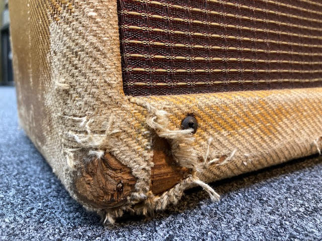 SOLD - 1956 Fender Deluxe 5E3 Tweed Narrow Panel amplifier