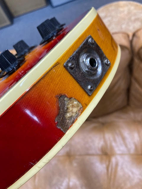 Input Jack and Chip on this 1977 Greco Guitar