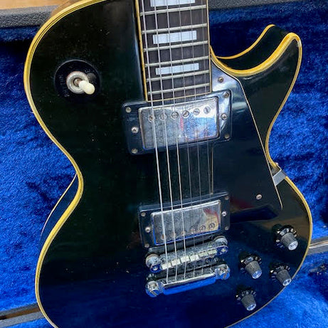 Columbus Black Les Paul Guitar Made in Japan w/ hardcase Late 70's