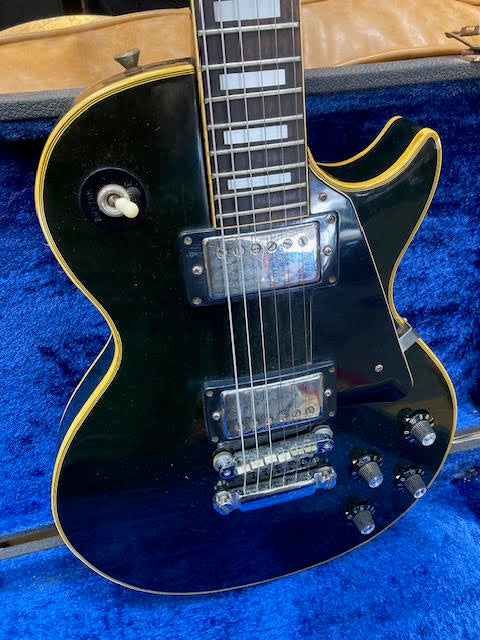Columbus Black Les Paul Guitar Made in Japan w/ hardcase Late 70's
