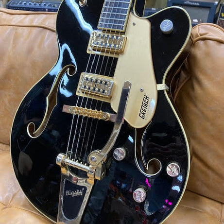 Gretsch G5420TG Hollowbody single cut electric guitar RARE BLACK w/upgrades