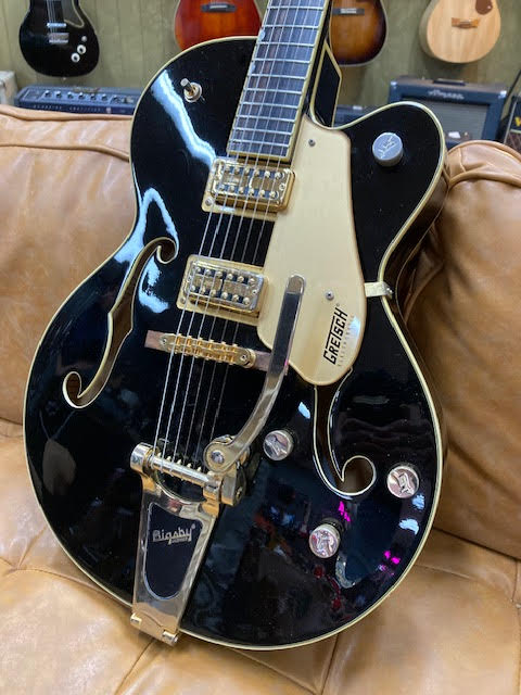 Gretsch G5420TG Hollowbody single cut electric guitar RARE BLACK w/upgrades