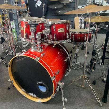 Pearl Export Drum Kit 5 piece w/ cymbals + stool (preowned)