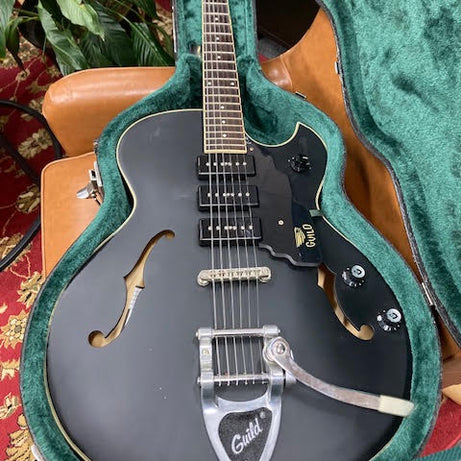 Guild Starfire 1 Jet90 Semi Hollow Satin Black / hardcase ( preowned )
