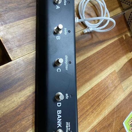 Preowned NUX Extensional Footswitch Controller to suit Mighty 30SE Amplifier Four Latched Switches