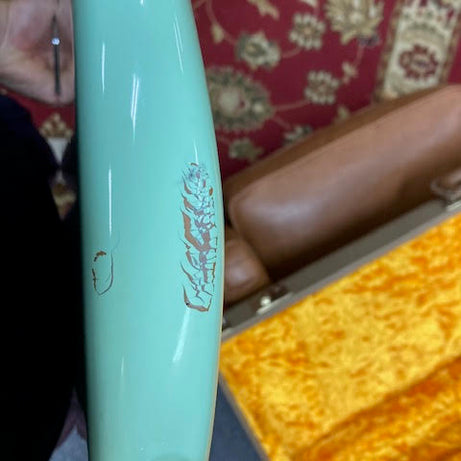 Fender American Original Jaguar 2011 Surf Green w / case and candy