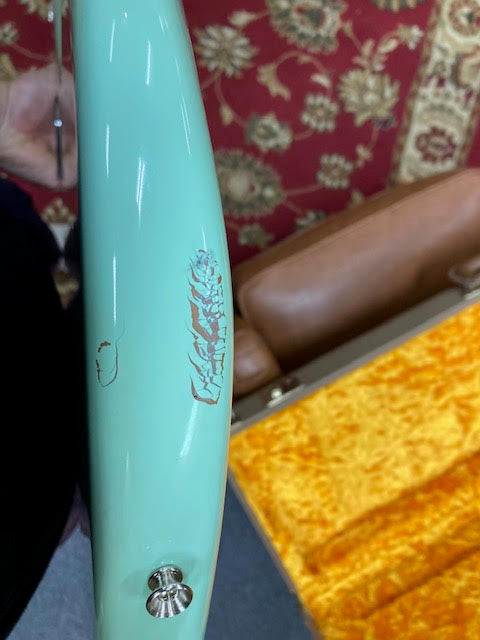 Fender American Original Jaguar 2011 Surf Green w / case and candy