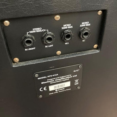 Blackstar 4x12 cab HTV-412A guitar amp cab