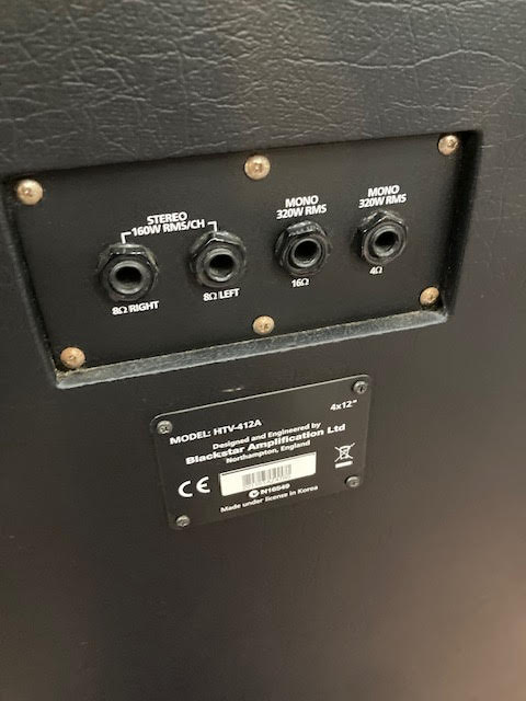Blackstar 4x12 cab HTV-412A guitar amp cab