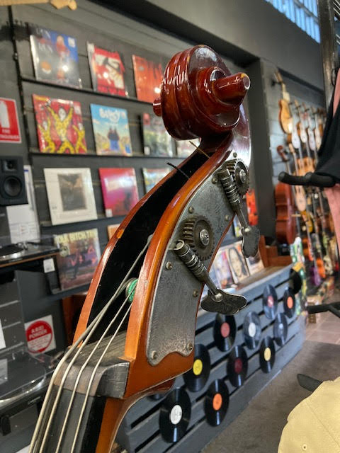 Double Bass 3/4 Allegro brand ? w/ case and bow (preowned)