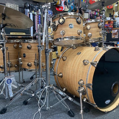 DW ECO-X Bamboo/Birch 6 piece drum kit w/ hardware + cymbals (preowned)