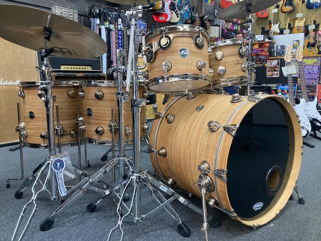 DW ECO-X Bamboo/Birch 6 piece drum kit w/ hardware + cymbals (preowned)