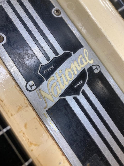 Vintage National Grand Console triple neck 1953 lap steel guitar w/ original case