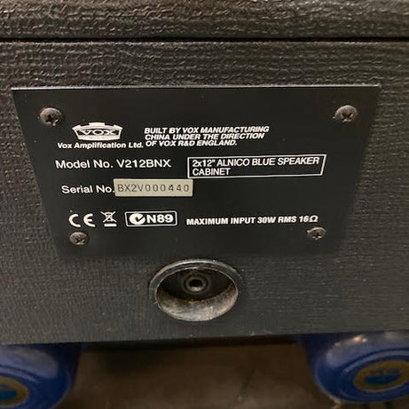 Vox AC15TB Made in England 1990's w/ 2 x 12 cabinet