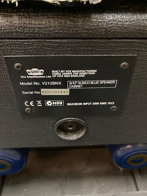 Vox AC15TB Made in England 1990's w/ 2 x 12 cabinet