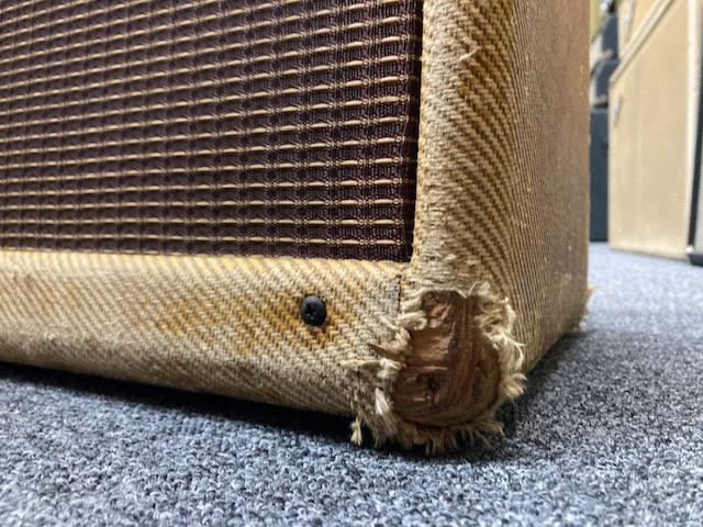 SOLD - 1956 Fender Deluxe 5E3 Tweed Narrow Panel amplifier