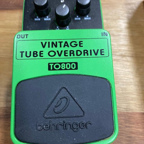 Behringer Vintage Tube Overdrive Fx Pedal TO800 (Pre-Owned)