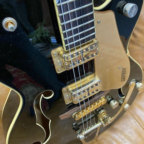 Gretsch G5420TG Hollowbody single cut electric guitar RARE BLACK w/upgrades