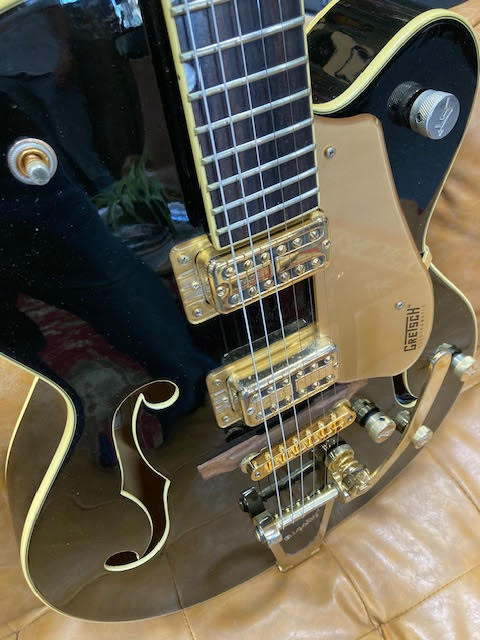 Gretsch G5420TG Hollowbody single cut electric guitar RARE BLACK w/upgrades