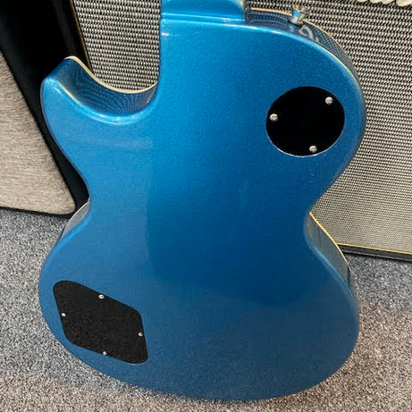 J&D Luthiers LP Custom-Style Electric Guitar (Metallic Blue Sparkle)