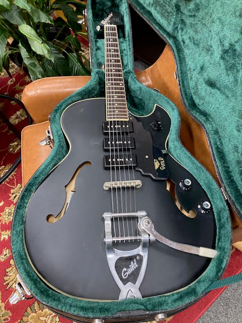 Guild Starfire 1 Jet90 Semi Hollow Satin Black / hardcase ( preowned )