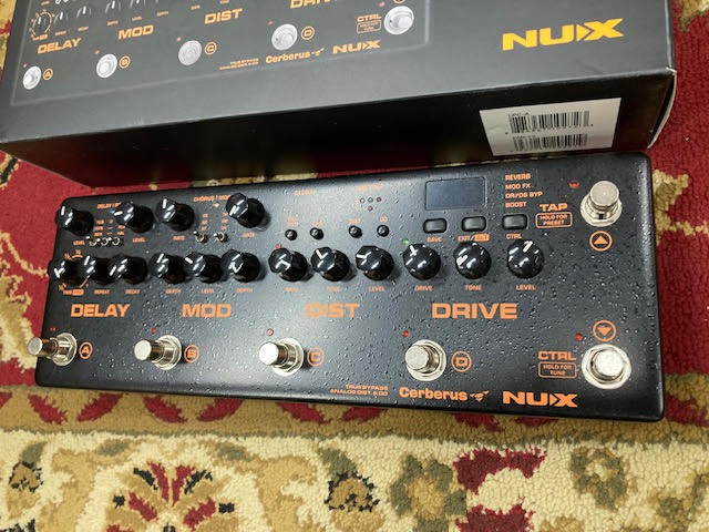 NU-X Cerberus Integrated Multi-Effects & Controller, Inside Routing & IR Loader with Digital FX, Analog Overdrive & Distortion(Preowned)