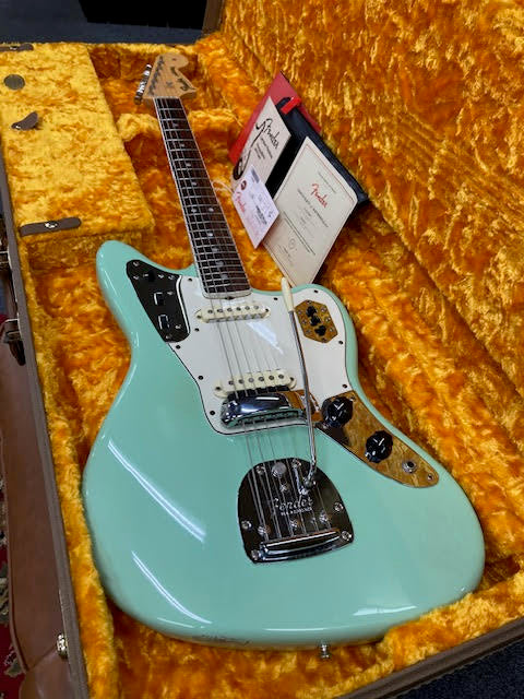 Fender American Original Jaguar 2011 Surf Green w / case and candy