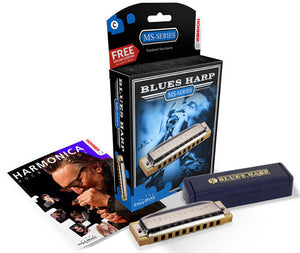 Hohner MS Series Blues Harp Harmonica in the Key 