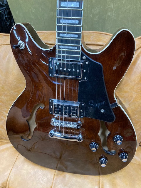 Hagstrom Super Viking Transparent Brown Music at Noosa
