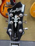 Hagstrom Justin York Super Viking Semi-Hollow Body Electric Guitar in Transparent Brown