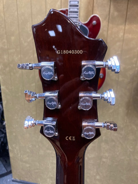 Hagstrom Justin York Super Viking Semi-Hollow Body Electric Guitar in Transparent Brown