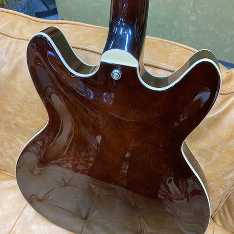 Hagstrom Justin York Super Viking Semi-Hollow Body Electric Guitar in Transparent Brown