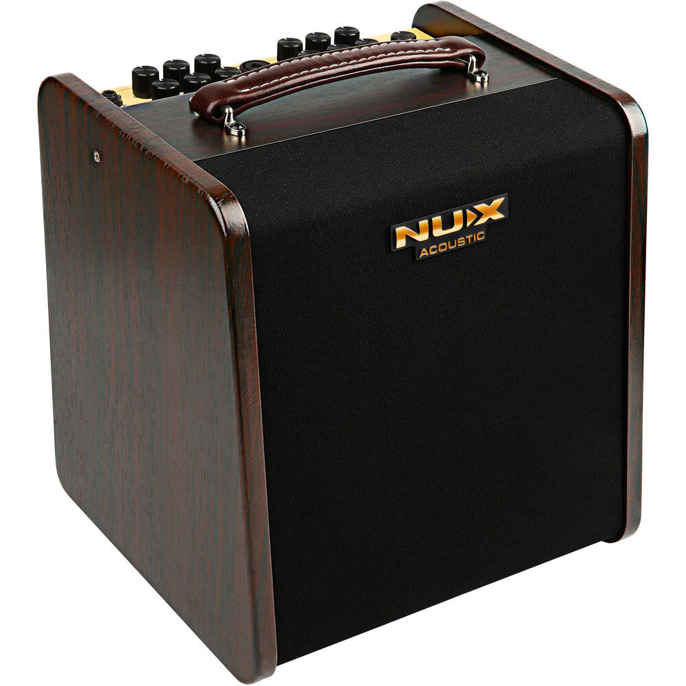 NUX Stageman II Charge, 80W Battery Powered Acoustic Guitar Amplifier with Digital FX 2-Channels with Routing Adjustable Post-effects