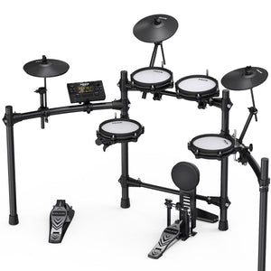 NU-X DM210 Portable 8-Piece Electronic Drum Kit with All Mesh Heads Perfect Drumming Experience!