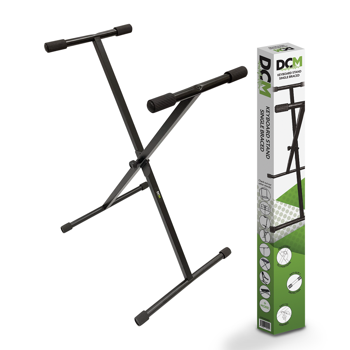 DCM STKXDS01 Keyboard Stand Single Braced