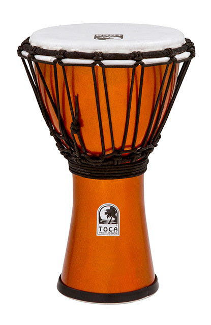 TOCTFCDJ7MO Toca Freestyle Colorsound Series 7" Djembe Metallic Orange MUSIC@NOOSA NOOSA MUSIC BRAND NEW PERCUSSION INSTRUMENTS